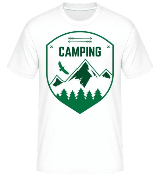 Aperçu: Camping Sign -  T-Shirt Shirtinator homme - Blanc - Devant