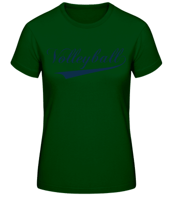 Lettrage de volley-ball vert - T-shirt standard Femme - Vert bouteille - Devant