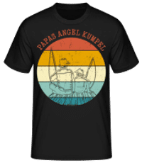 Papas Angel Kumpel - Männer Basic T-Shirt - Schwarz - Vorne