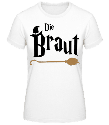 JGA Die Braut - Frauen Basic T-Shirt - Weiß - Vorne