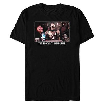 Star Wars - The Mandalorian - Skupina Squad Goals - Männer T-Shirt - Schwarz - Vorne
