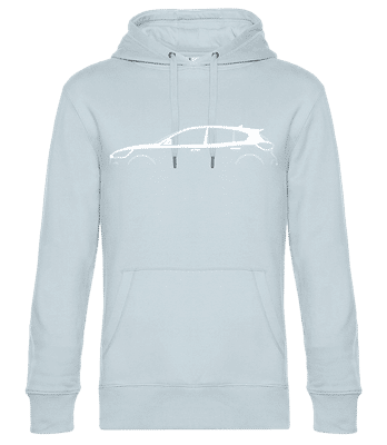 'Ford Focus ST MK IV' Silhouette - Men’s Standard Hoodie - Light blue - Front