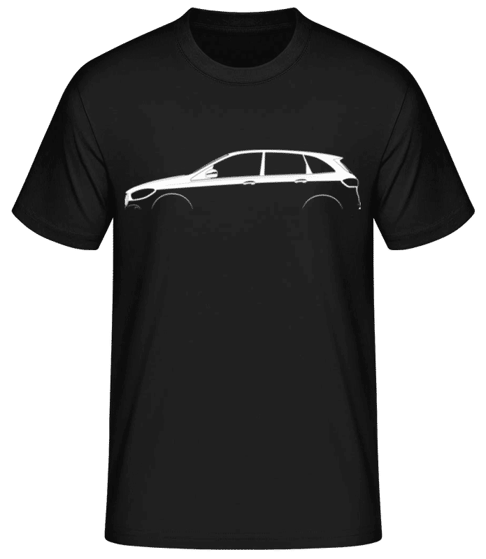 Preview: 'Mercedes-Benz B-Class W247' Silhouette - Men's Basic T-Shirt - Black - Front