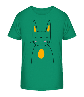 Cute Rabbit - Camiseta orgánica para niños Stanley Stella 2.0 - Verde - delante