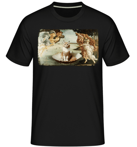 Aperçu: La Naissance Du Chat -  T-Shirt Shirtinator homme - Noir - Devant