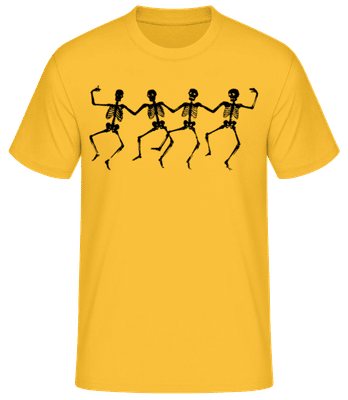 Dancing Skeletons - Men's Basic T-Shirt - Golden yellow - Front