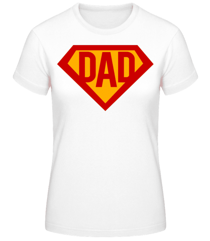 Aperçu: Dad Superhero - T-shirt femme B&C - Blanc - Devant