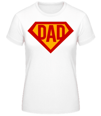 Dad Superhero - T-shirt femme B&C - Blanc - Devant