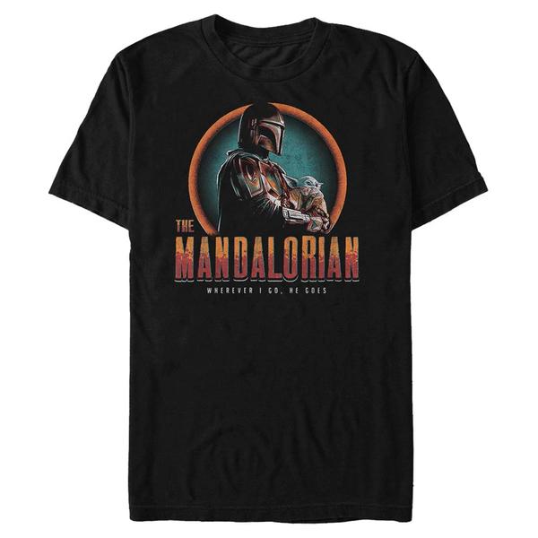 Aperçu: Star Wars - The Mandalorian - Mandalorian & the Child Madeworn Mando - Homme T-shirt - Noir - Devant