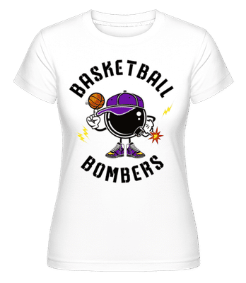 Basketball Bombers -  T-shirt Shirtinator femme - Blanc - Devant