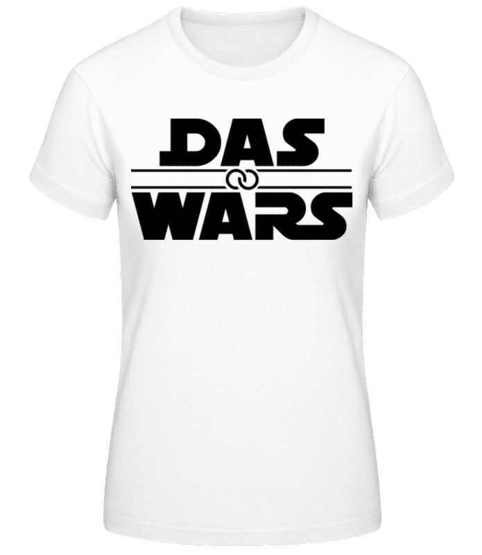 Vorschau: Das Wars Ehe JGA Wo Letter - Frauen Basic T-Shirt - Weiß - Vorne