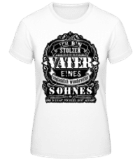 Ich Bin Stolzer Vater Schwarz - Frauen T-Shirt B&C - Weiß - Vorne