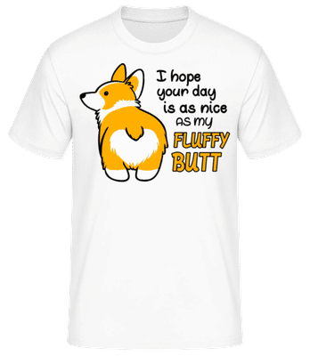 My Fluffy Butt - T-shirt standard Homme - Blanc - Devant