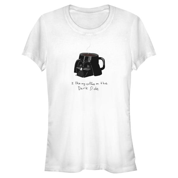 Vorschau: Star Wars - Darth Vader Coffee On The Dark Side - Frauen T-Shirt - Weiß - Vorne