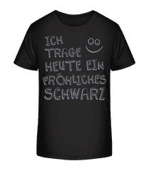 Ich Trage Ein Fröhliches Schwarz · Kinder Bio T-Shirt Stanley Stella 2.0