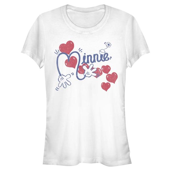 Aperçu: Disney Classics - Mickey Mouse - Minnie Mouse Minnie - Femme T-shirt - Blanc - Devant