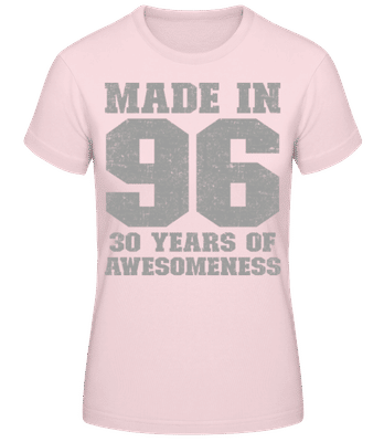 30 Years Of Awesomeness - Dámské basic tričko - Růžová - Napřed
