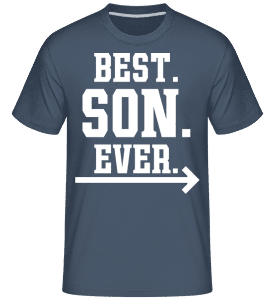 Aperçu: Best Son Ever -  T-Shirt Shirtinator homme - Bleu denim - Devant