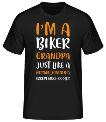 I'm Biker Grandpa - Men's Basic T-Shirt - Black - Front