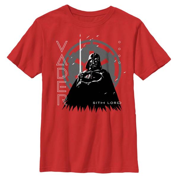 Aperçu: Star Wars - Obi-Wan Kenobi - Darth Vader Lord Vader - Enfant T-shirt - Rouge - Devant