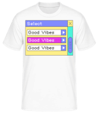 Select Good Vibes - T-shirt standard Homme - Blanc - Devant