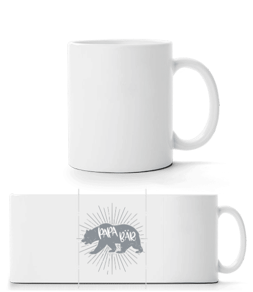 Vorschau: Papa Bär - Panoramatasse - Weiß - Vorne