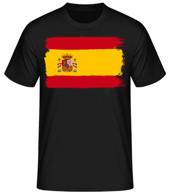 Country Flag Spain - Men's Basic T-Shirt - Black - Front