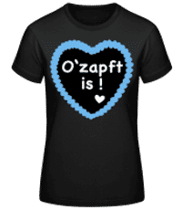 O'zapft Is Brez´l - Frauen Basic T-Shirt - Schwarz - Vorne