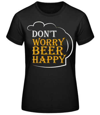 Beer Happy - Frauen T-Shirt B&C - Schwarz - Vorne