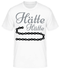 Hätte Hätte Fahrradkette - Männer Basic T-Shirt - Weiß - Vorne