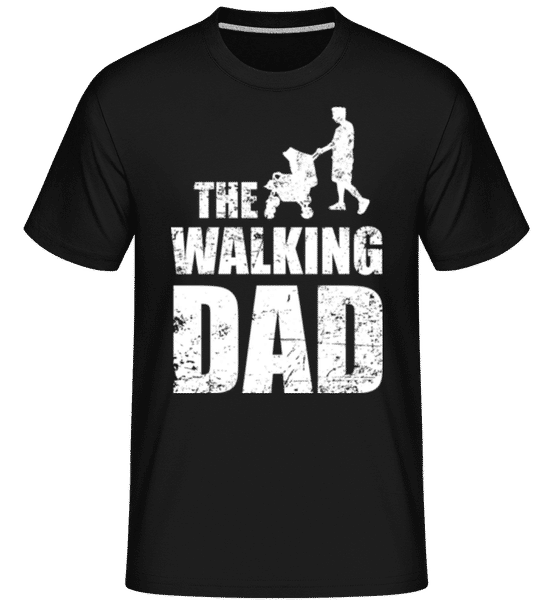 Aperçu: The Walking Dad -  T-Shirt Shirtinator homme - Noir - Devant