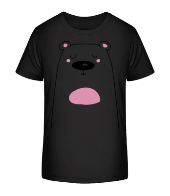 Cute Bear - Kid's Organic T-Shirt Stanley Stella 2.0 - Black - Front