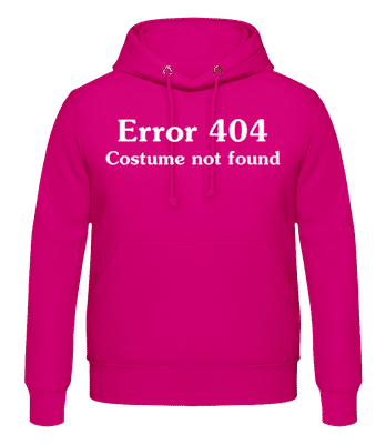 Error 404 Costume Not Found - Men's Hoodie - Fuchsia - Front