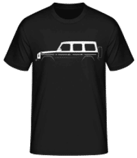 'Mercedes-Benz G W464' Silhouette - T-shirt standard Homme - Noir - Devant