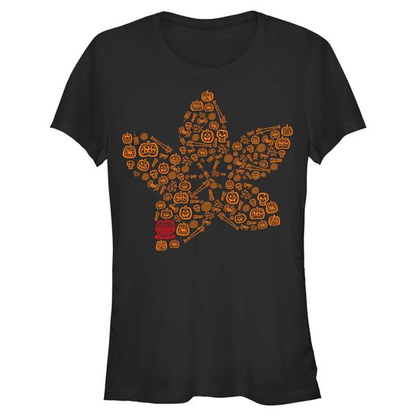 Aperçu: Netflix - Stranger Things - Demogorgon Demo Icons - Halloween - Femme T-shirt - Noir - Devant