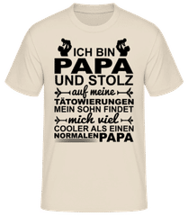 Papa Tattoos Sohn · Männer Basic T-Shirt