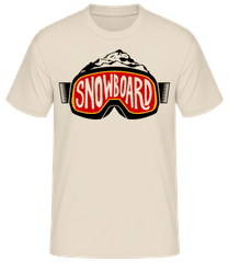 Snowboarding Logo Brille · Männer Basic T-Shirt