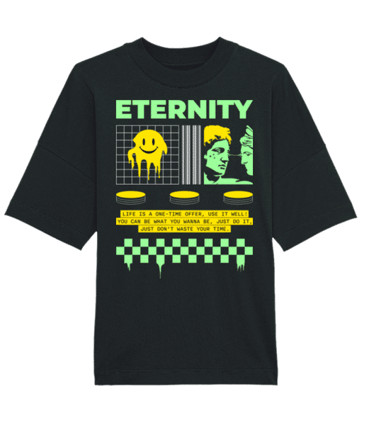 Aperçu: Eternity - T-shirt Bio unisexe Stanley Stella extra large - Noir - Devant
