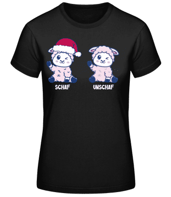 Schaf Unschaf - Frauen Basic T-Shirt - Schwarz - Vorne
