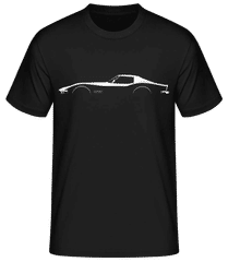 'Chevrolet Corvette C3' H-Top Silhouette · Men's Basic T-Shirt