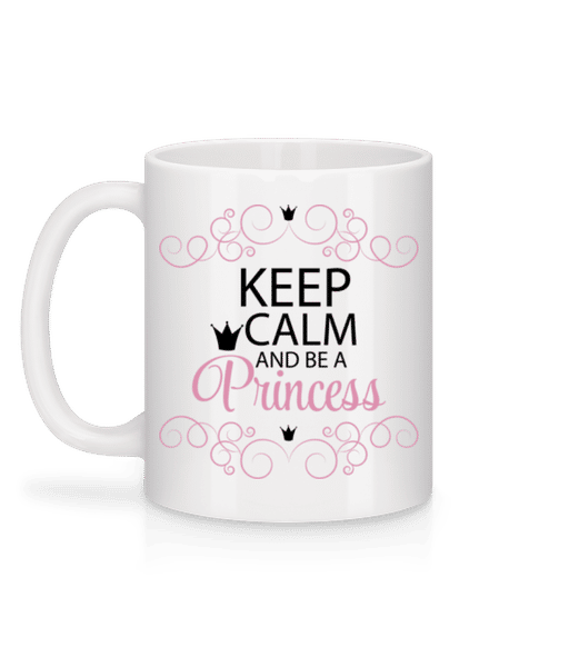 Aperçu: Keep Calm And Be A Princess - Mug en céramique blanc - Blanc - Derrière