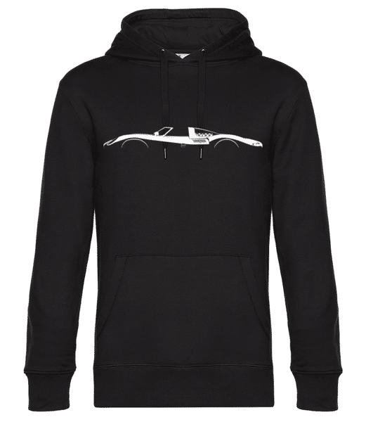 'Jaguar XJ13' Silhouette - Sweat à capuche premium Unisexe - Noir - Devant