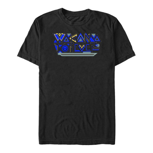 Marvel - Panthère noire Wakanda pour toujours - Logo Wakanda Forever Pattern - Homme T-shirt - Noir - Devant