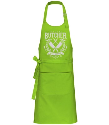 The Real Butcher - Professional Apron - Lime - Front