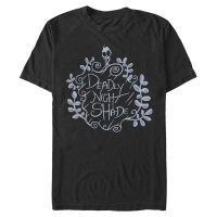 Disney Classics - Nightmare Before Christmas - Text Deadly Night Shade - Halloween - Men's T-Shirt - Black - Front