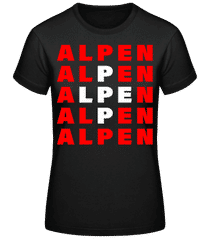 Alpen Schweiz Flagge · Frauen Basic T-Shirt
