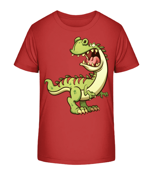 Dinosaur Comic - T-shirt bio Enfant Stanley Stella 2.0 - Rouge - Devant