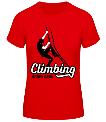Climbing Training Centre White - Dámske basic tričko - Červená - Predné