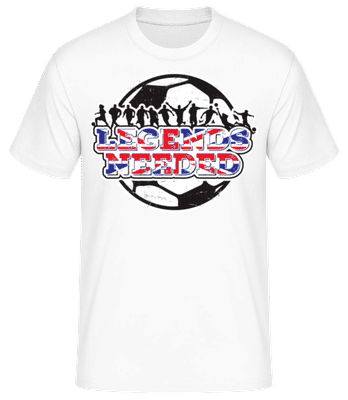 Football Britannique Legends Needed - T-shirt standard Homme - Blanc - Devant
