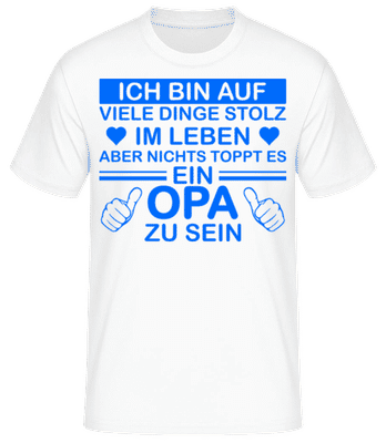 Stolzester Opa Der Welt - Männer Basic T-Shirt - Weiß - Vorne